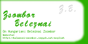 zsombor beleznai business card